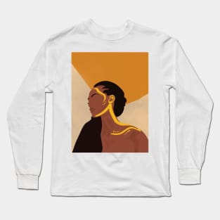 beautiful woman, black live matter Long Sleeve T-Shirt